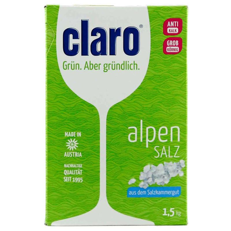 نمک ظرفشویی کلارو مدل Alpen Salz مفدار 1.5 کیلوگرم هزینه ارسال به کل کشور فقط 30 هزار توما